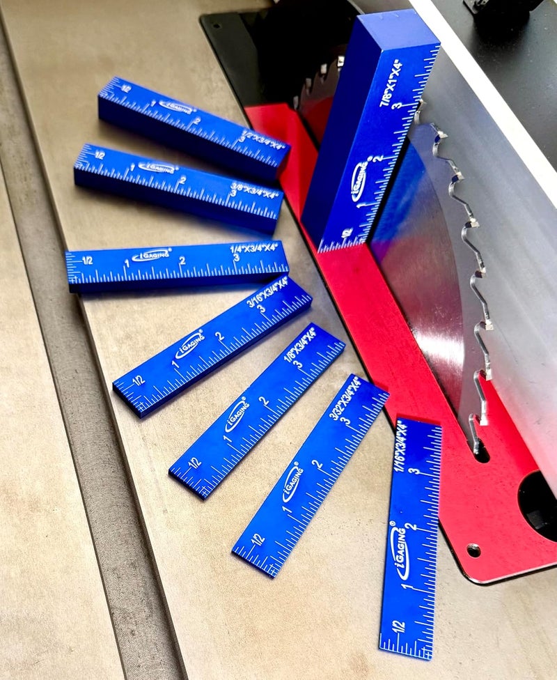 iGaging Setup Block Bar Gauge Precision Aluminum 8 piece for Woodworking - Image 4